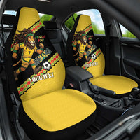 Jamaica 2026 Football Custom Car Seat Cover Go Reggae Boyz Rasta Lion Sporty