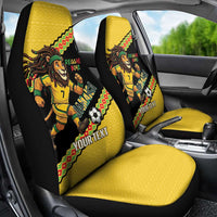 Jamaica 2026 Football Custom Car Seat Cover Go Reggae Boyz Rasta Lion Sporty