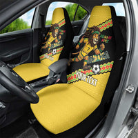 Jamaica 2026 Football Custom Car Seat Cover Go Reggae Boyz Rasta Lion Sporty