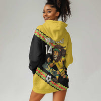 Jamaica 2026 Football Custom Hoodie Dress Go Reggae Boyz Rasta Lion Sporty