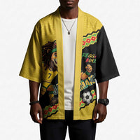 Jamaica 2026 Football Custom Kimono Go Reggae Boyz Rasta Lion Sporty