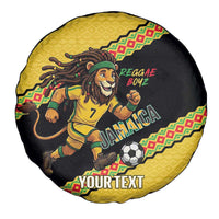 Jamaica 2026 Football Custom Spare Tire Cover Go Reggae Boyz Rasta Lion Sporty