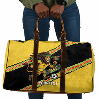 Jamaica 2026 Football Custom Travel Bag Go Reggae Boyz Rasta Lion Sporty