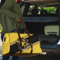 Jamaica 2026 Football Custom Travel Bag Go Reggae Boyz Rasta Lion Sporty