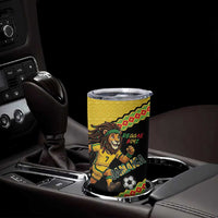 Jamaica 2026 Football Custom Tumbler Cup Go Reggae Boyz Rasta Lion Sporty