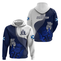 Scotland Rugby Hoodie Thistle Unique Go Scottish Blue Version - Wonder Print Shop