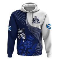 Scotland Rugby Hoodie Thistle Unique Go Scottish Blue Version - Wonder Print Shop