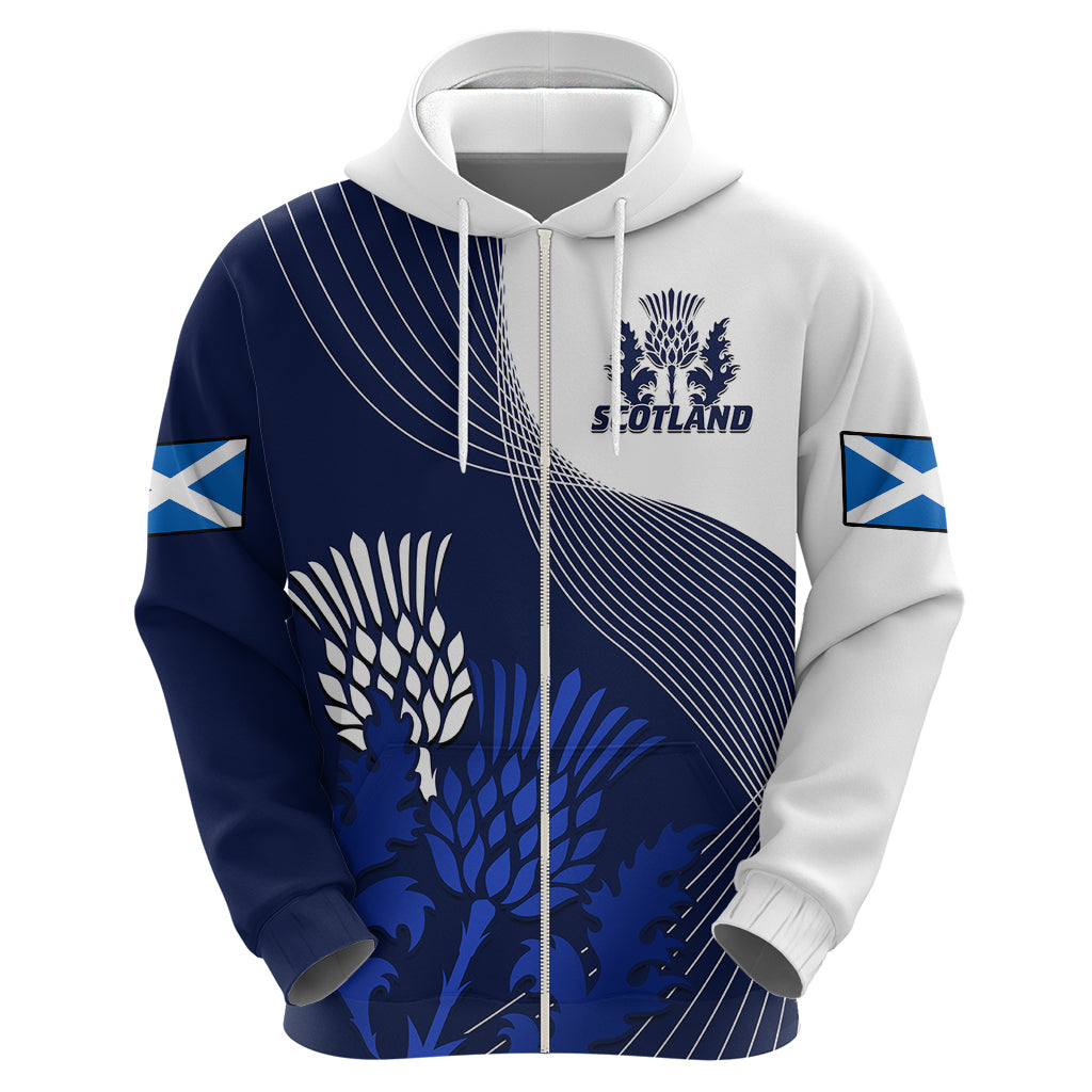 Scotland Rugby Hoodie Thistle Unique Go Scottish Blue Version - Wonder Print Shop