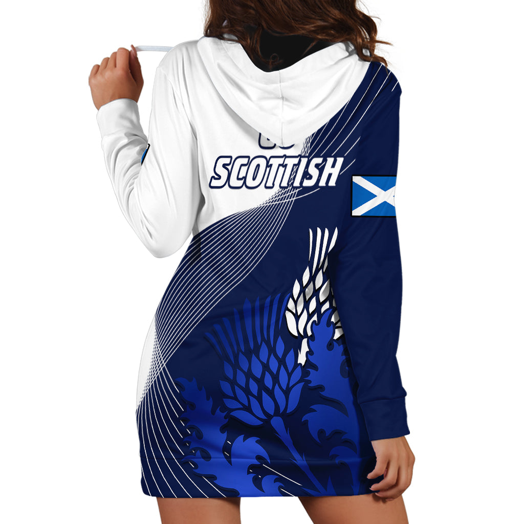 Scotland Rugby Hoodie Dress Thistle Unique Go Scottish Blue Version - Wonder Print Shop