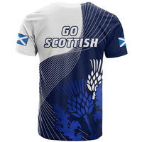 Scotland Rugby T Shirt Thistle Unique Go Scottish Blue Version - Wonder Print Shop