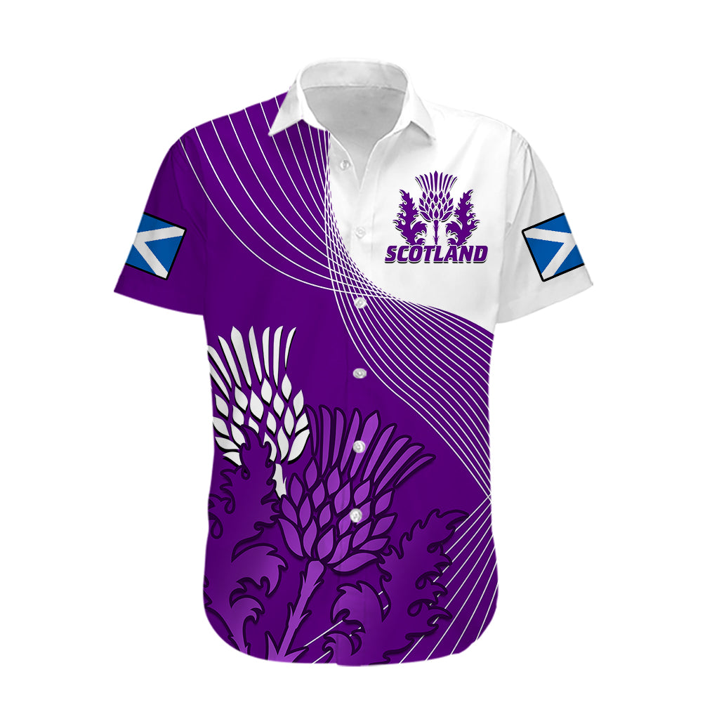 Scotland Rugby Hawaiian Shirt Thistle Unique Go Scottish Purple Version - Wonder Print Shop