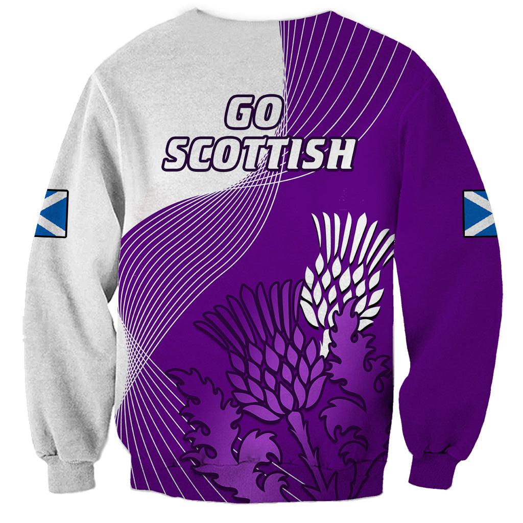 Scotland Rugby Sweatshirt Thistle Unique Go Scottish Purple Version - Wonder Print Shop