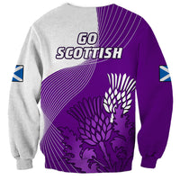 Scotland Rugby Sweatshirt Thistle Unique Go Scottish Purple Version - Wonder Print Shop
