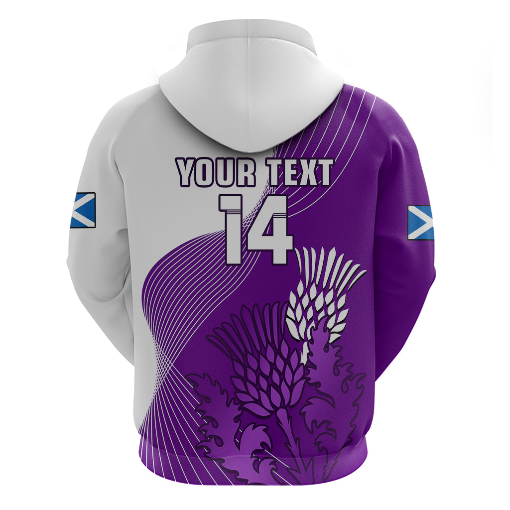 Custom Scotland Rugby Hoodie Thistle Unique Go Scottish Purple Version - Wonder Print Shop