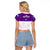 Scotland Rugby Raglan Cropped T Shirt Thistle Mix Tartan Scottish Map Sporty Version Purple - Wonder Print Shop