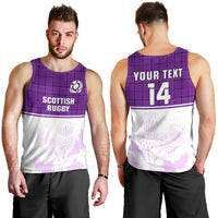 custom-text-and-number-scotland-rugby-men-tank-top-thistle-mix-tartan-scottish-map-sporty-version-purple
