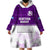 (Custom Text And Number) Scotland Rugby Wearable Blanket Hoodie Thistle Mix Tartan Scottish Map Sporty Version Purple - Wonder Print Shop