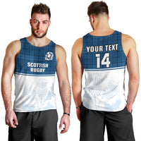 custom-text-and-number-scotland-rugby-men-tank-top-thistle-mix-tartan-scottish-map-sporty-version-blue