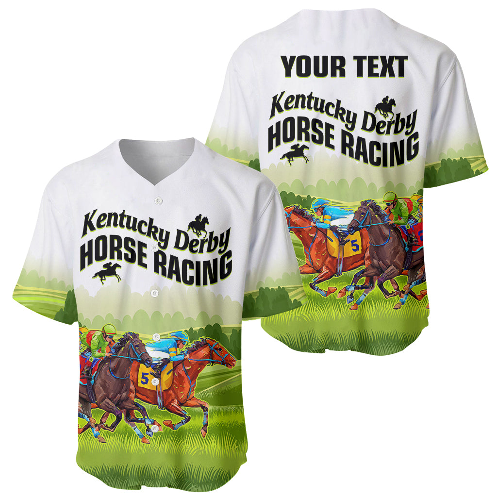 Personalised Kentucky Horse Racing Baseball Jersey 2023 Dynamic - Wonder Print Shop