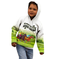 Personalised Kentucky Horse Racing Kid Hoodie 2023 Dynamic - Wonder Print Shop