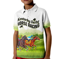 Custom Kentucky Horse Racing Polo Shirt for Kid 2023 Dynamic - Wonder Print Shop
