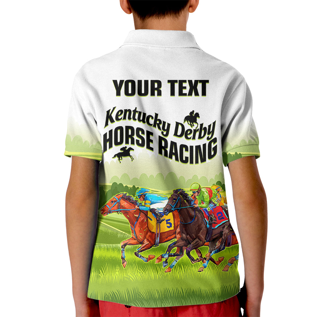 Custom Kentucky Horse Racing Polo Shirt for Kid 2023 Dynamic - Wonder Print Shop