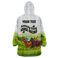Personalised Kentucky Horse Racing Wearable Blanket Hoodie 2023 Dynamic - Wonder Print Shop
