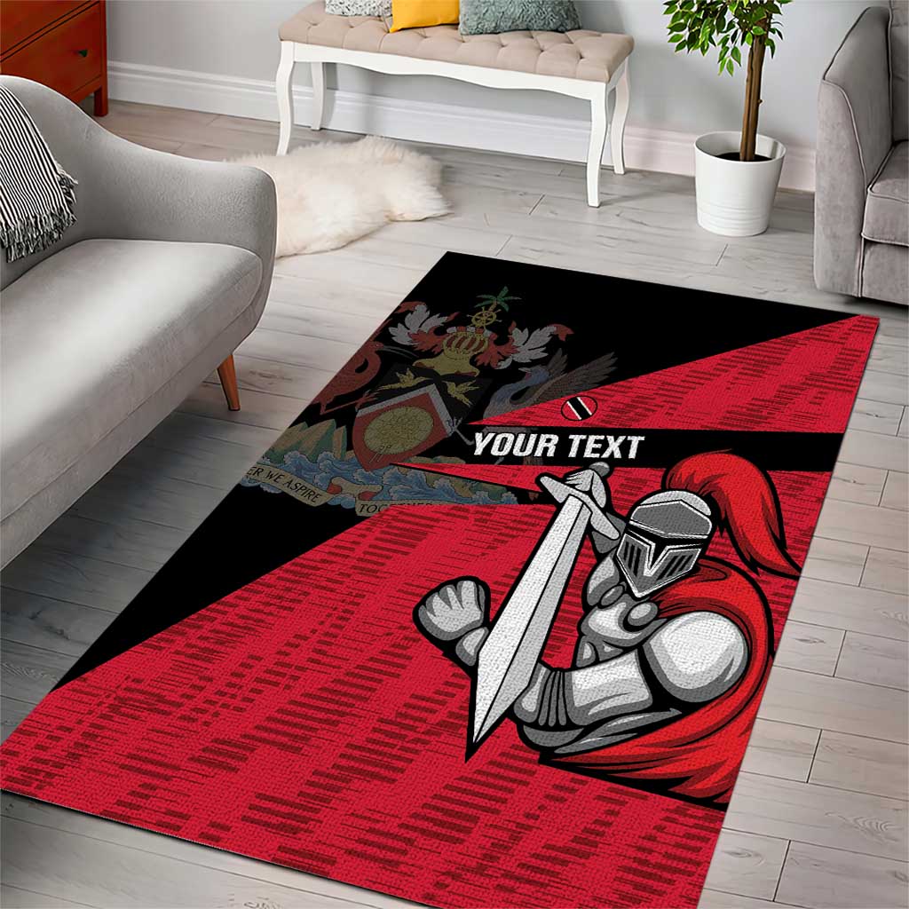 Custom Trinidad and Tobago Cricket Knight Riders Area Rug Go Trinbago