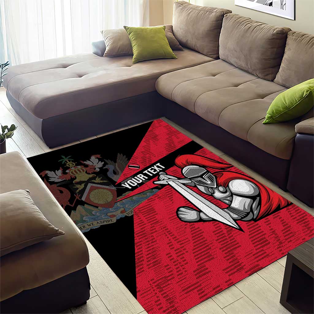 Custom Trinidad and Tobago Cricket Knight Riders Area Rug Go Trinbago