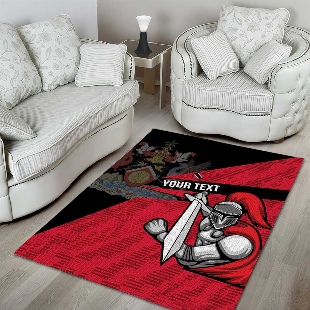 Custom Trinidad and Tobago Cricket Knight Riders Area Rug Go Trinbago