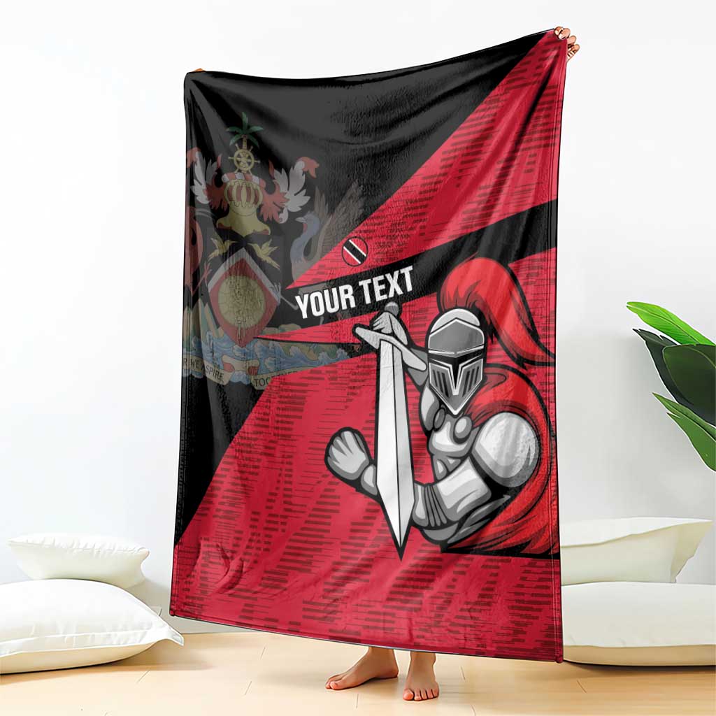 Custom Trinidad and Tobago Cricket Knight Riders Blanket Go Trinbago