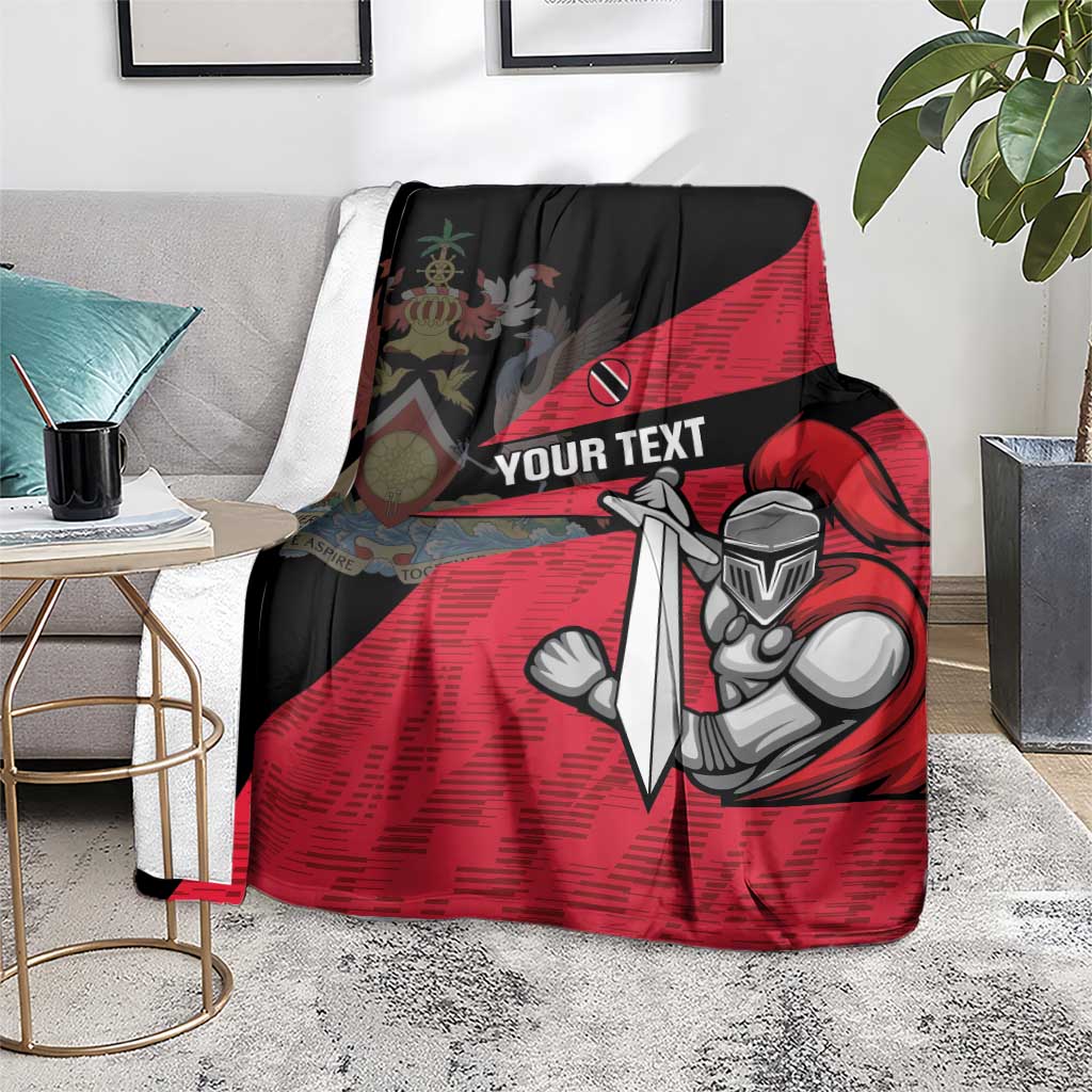Custom Trinidad and Tobago Cricket Knight Riders Blanket Go Trinbago