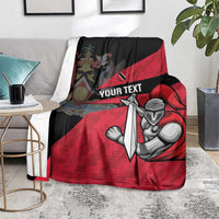 Custom Trinidad and Tobago Cricket Knight Riders Blanket Go Trinbago