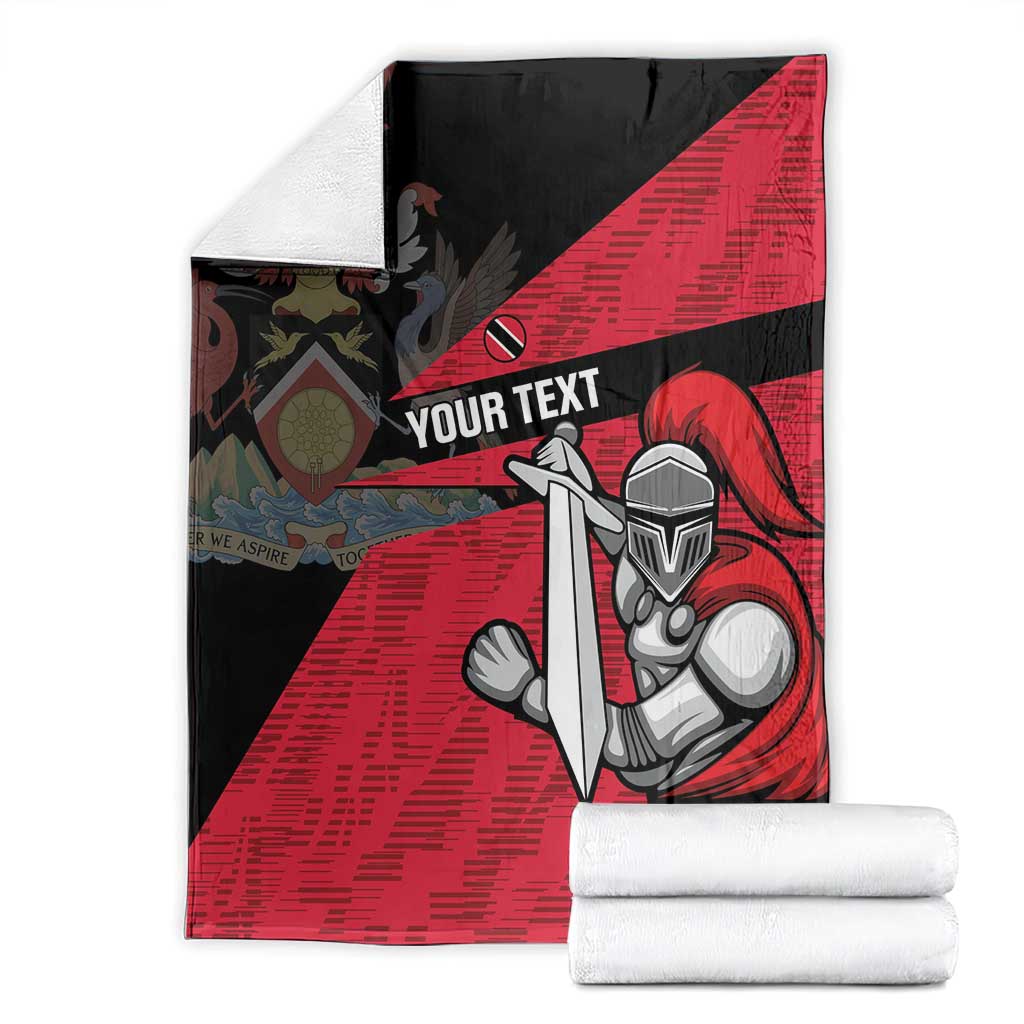 Custom Trinidad and Tobago Cricket Knight Riders Blanket Go Trinbago
