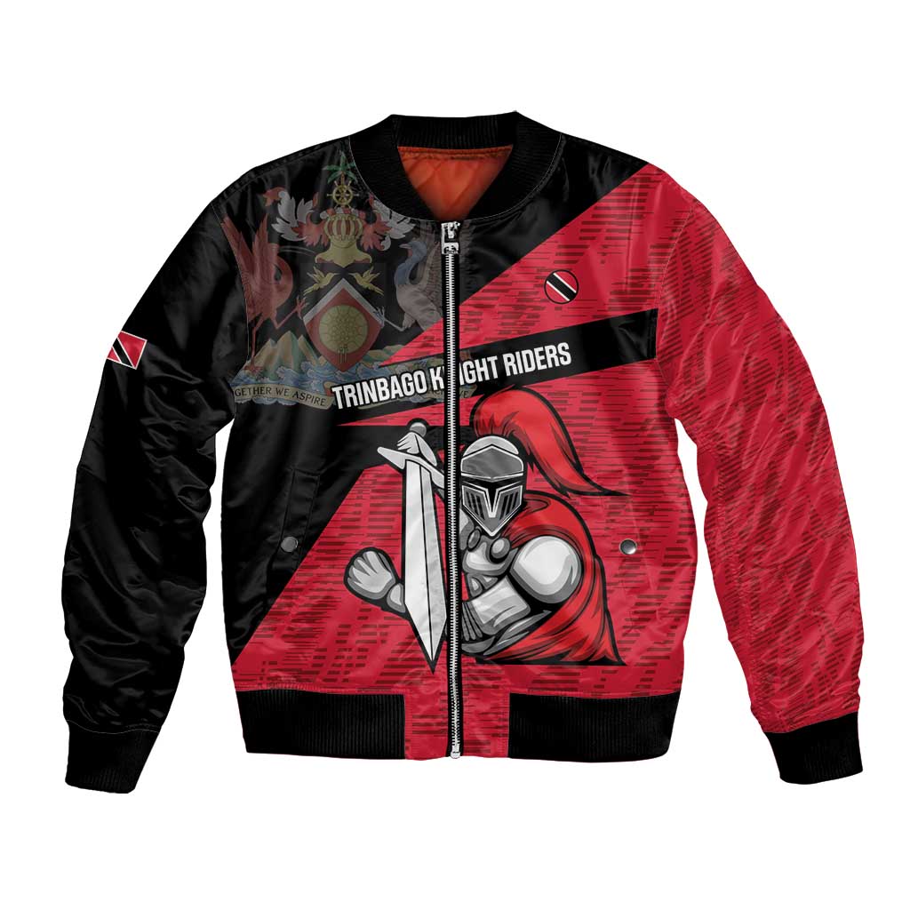 Custom Trinidad and Tobago Cricket Knight Riders Bomber Jacket Go Trinbago