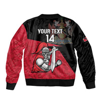 Custom Trinidad and Tobago Cricket Knight Riders Bomber Jacket Go Trinbago
