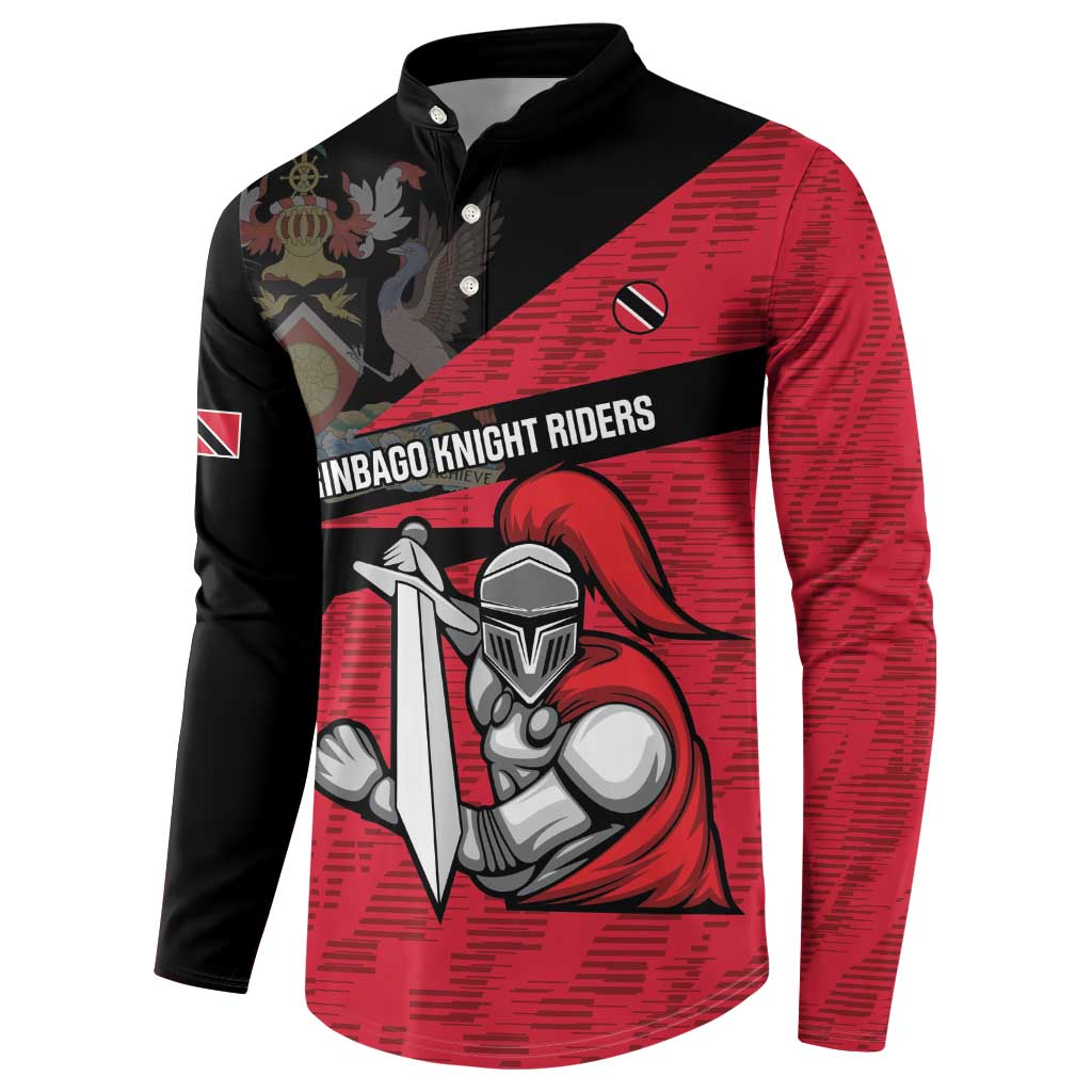 Custom Trinidad and Tobago Cricket Knight Riders Button Sweatshirt Go Trinbago