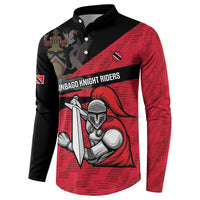 Custom Trinidad and Tobago Cricket Knight Riders Button Sweatshirt Go Trinbago