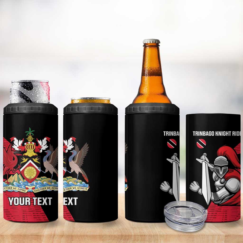 Custom Trinidad and Tobago Cricket Knight Riders 4 in 1 Can Cooler Tumbler Go Trinbago