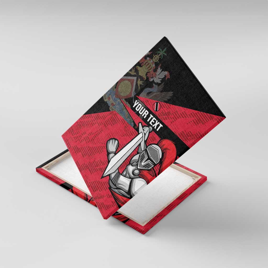 Custom Trinidad and Tobago Cricket Knight Riders Canvas Wall Art Go Trinbago