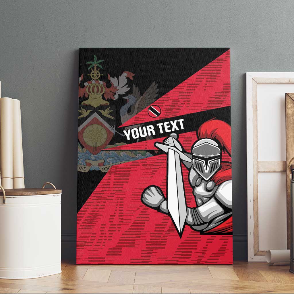 Custom Trinidad and Tobago Cricket Knight Riders Canvas Wall Art Go Trinbago