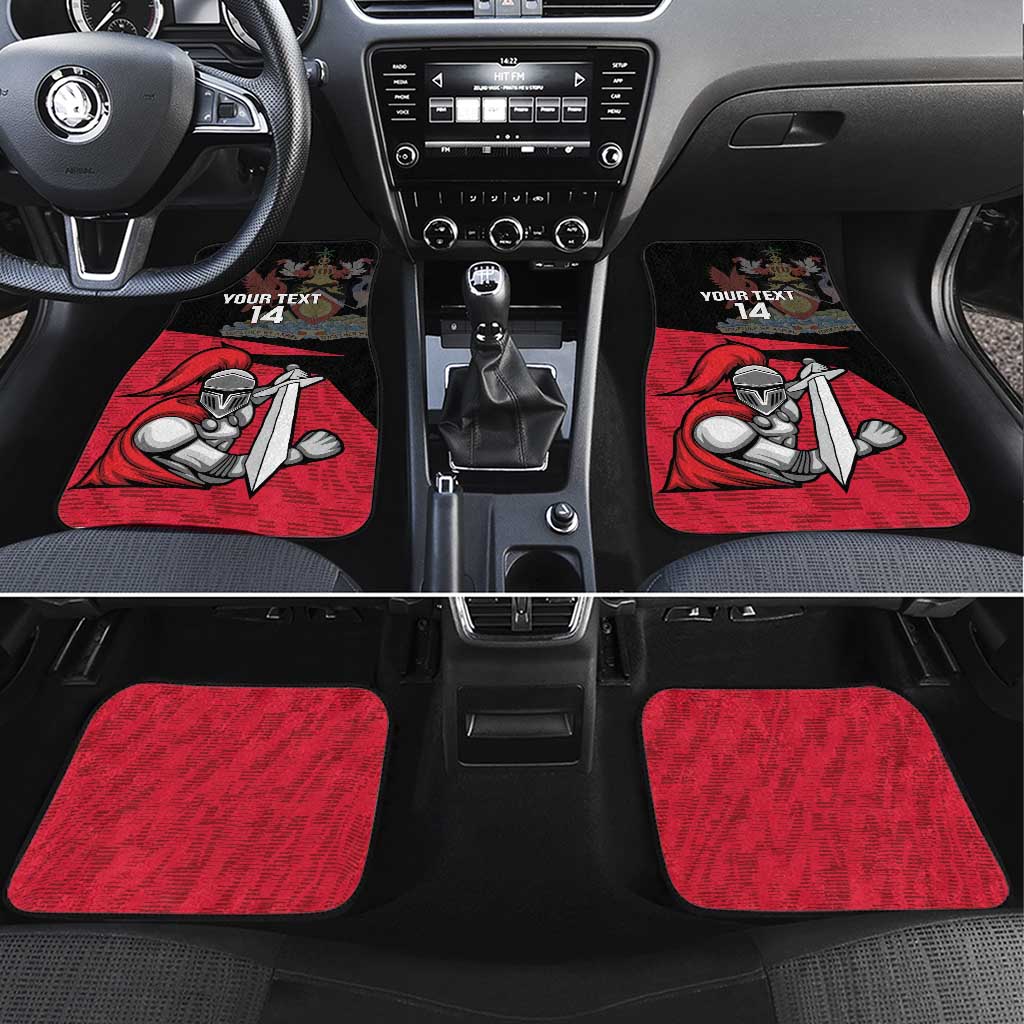 Custom Trinidad and Tobago Cricket Knight Riders Car Mats Go Trinbago