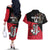 Custom Trinidad and Tobago Cricket Knight Riders Couples Matching Off The Shoulder Long Sleeve Dress and Hawaiian Shirt Go Trinbago
