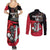 Custom Trinidad and Tobago Cricket Knight Riders Couples Matching Summer Maxi Dress and Long Sleeve Button Shirt Go Trinbago
