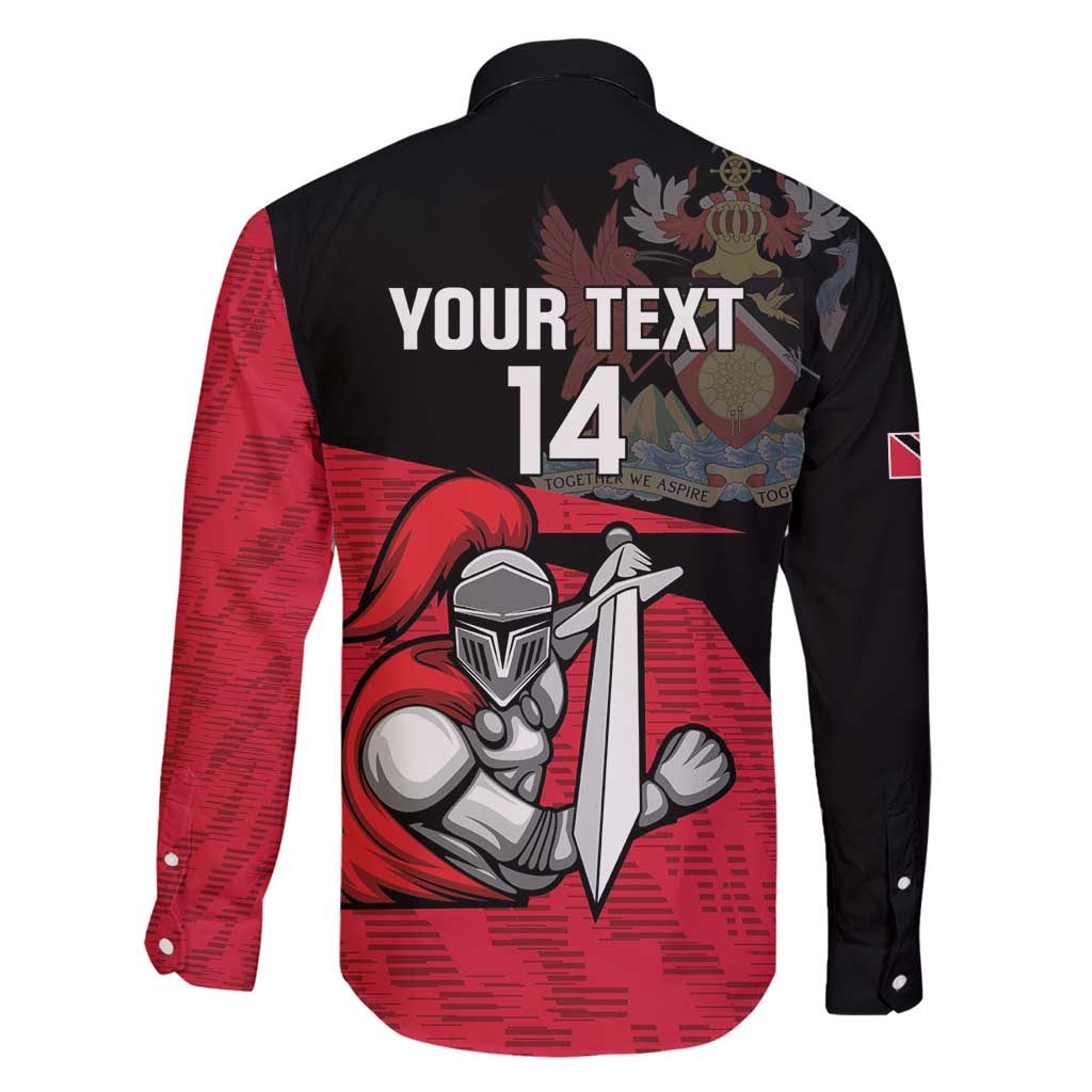 Custom Trinidad and Tobago Cricket Knight Riders Family Matching Long Sleeve Bodycon Dress and Hawaiian Shirt Go Trinbago