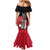Custom Trinidad and Tobago Cricket Knight Riders Family Matching Mermaid Dress and Hawaiian Shirt Go Trinbago