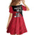 Custom Trinidad and Tobago Cricket Knight Riders Family Matching Off Shoulder Maxi Dress and Hawaiian Shirt Go Trinbago