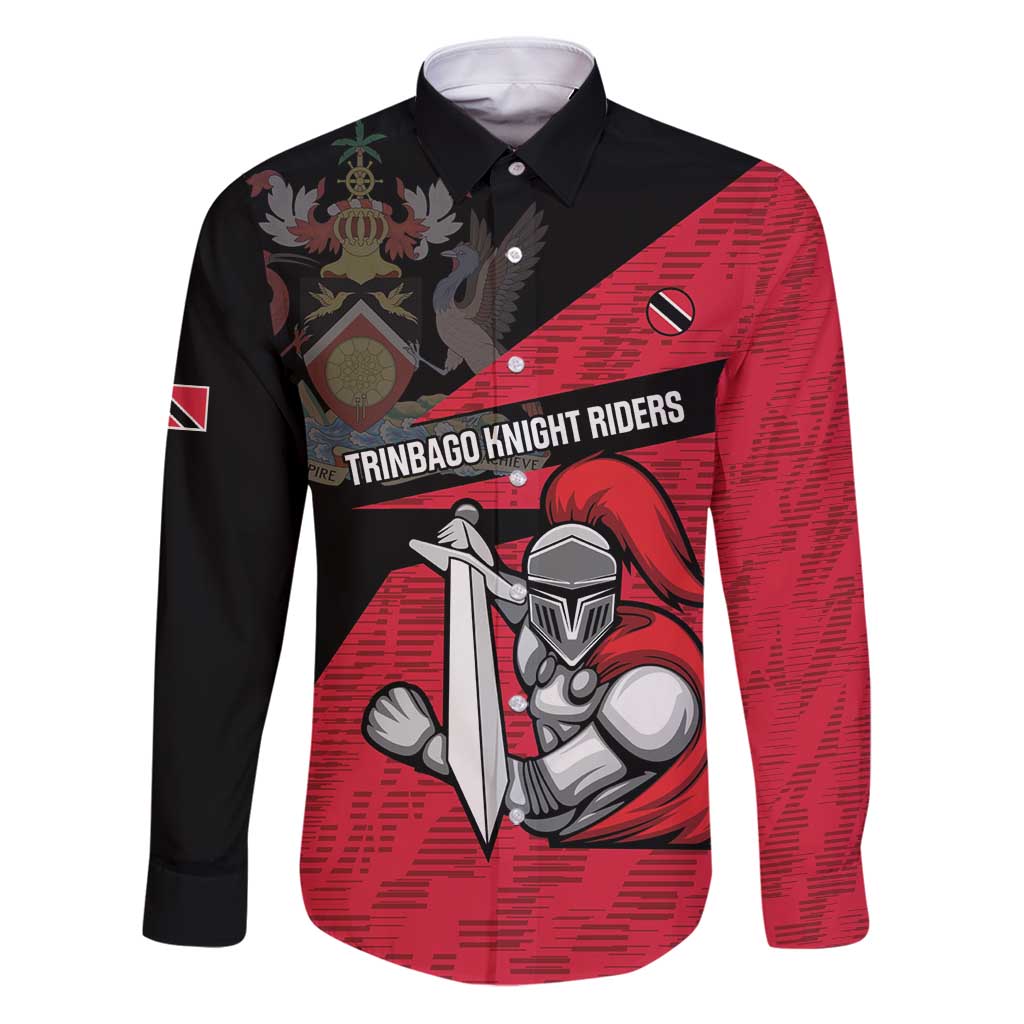 Custom Trinidad and Tobago Cricket Knight Riders Family Matching Puletasi and Hawaiian Shirt Go Trinbago