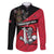 Custom Trinidad and Tobago Cricket Knight Riders Family Matching Puletasi and Hawaiian Shirt Go Trinbago