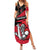 Custom Trinidad and Tobago Cricket Knight Riders Family Matching Summer Maxi Dress and Hawaiian Shirt Go Trinbago